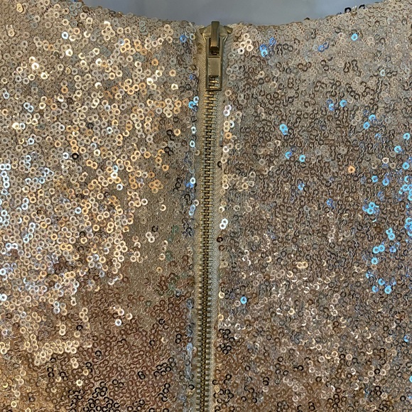 LULU’S - Gold Sequin Mini Dress - Picture 7 of 11